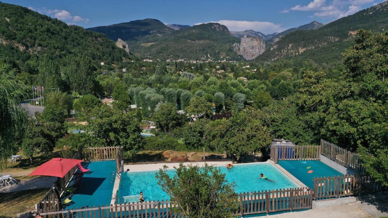 Camping Panoramique Du Verdon Castellane Bagian luar foto