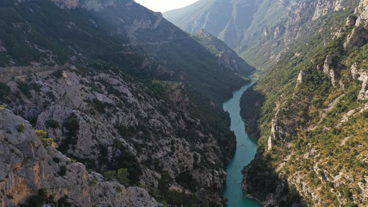 Camping Panoramique Du Verdon Castellane Bagian luar foto