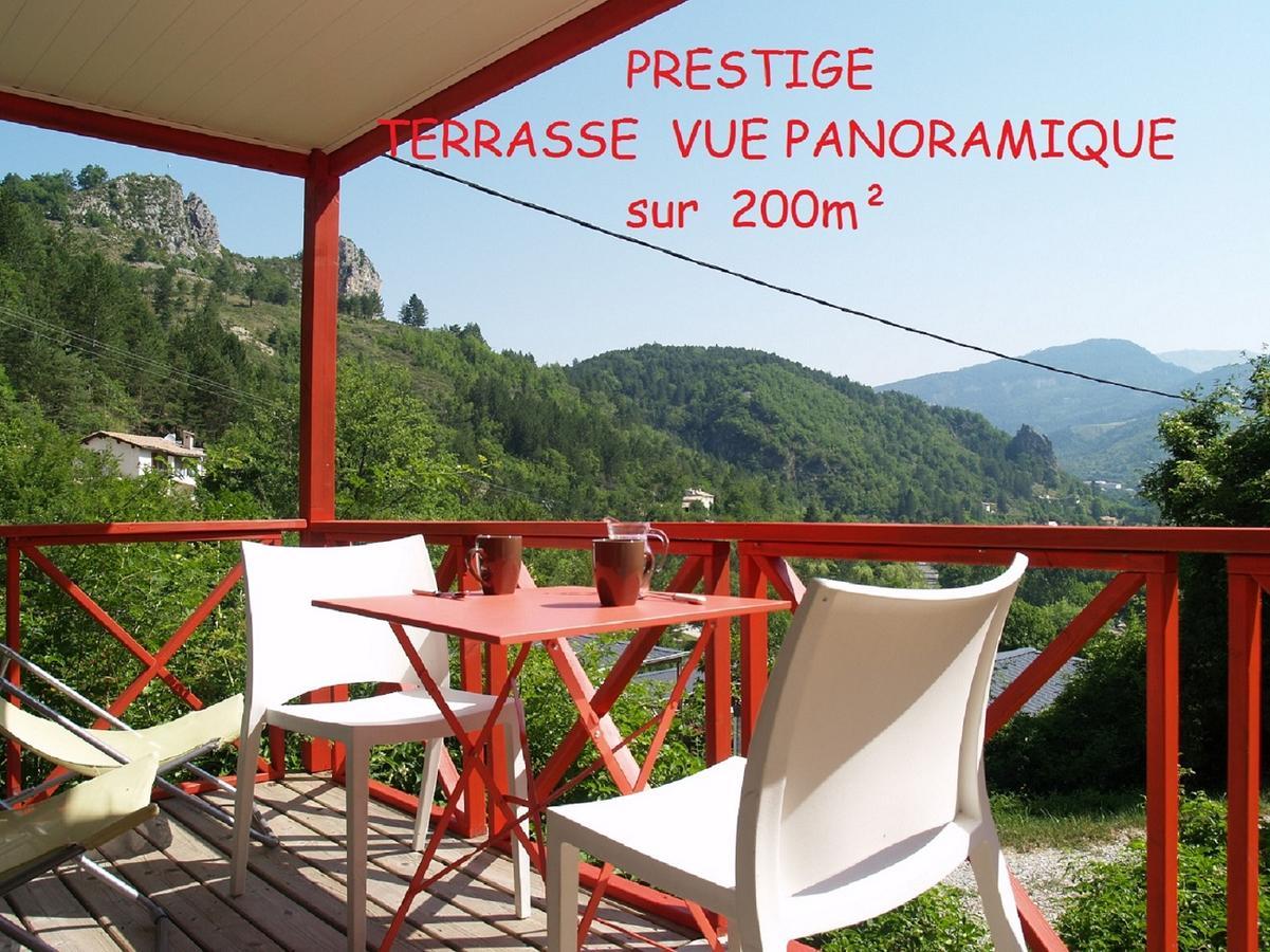 Camping Panoramique Du Verdon Castellane Bagian luar foto