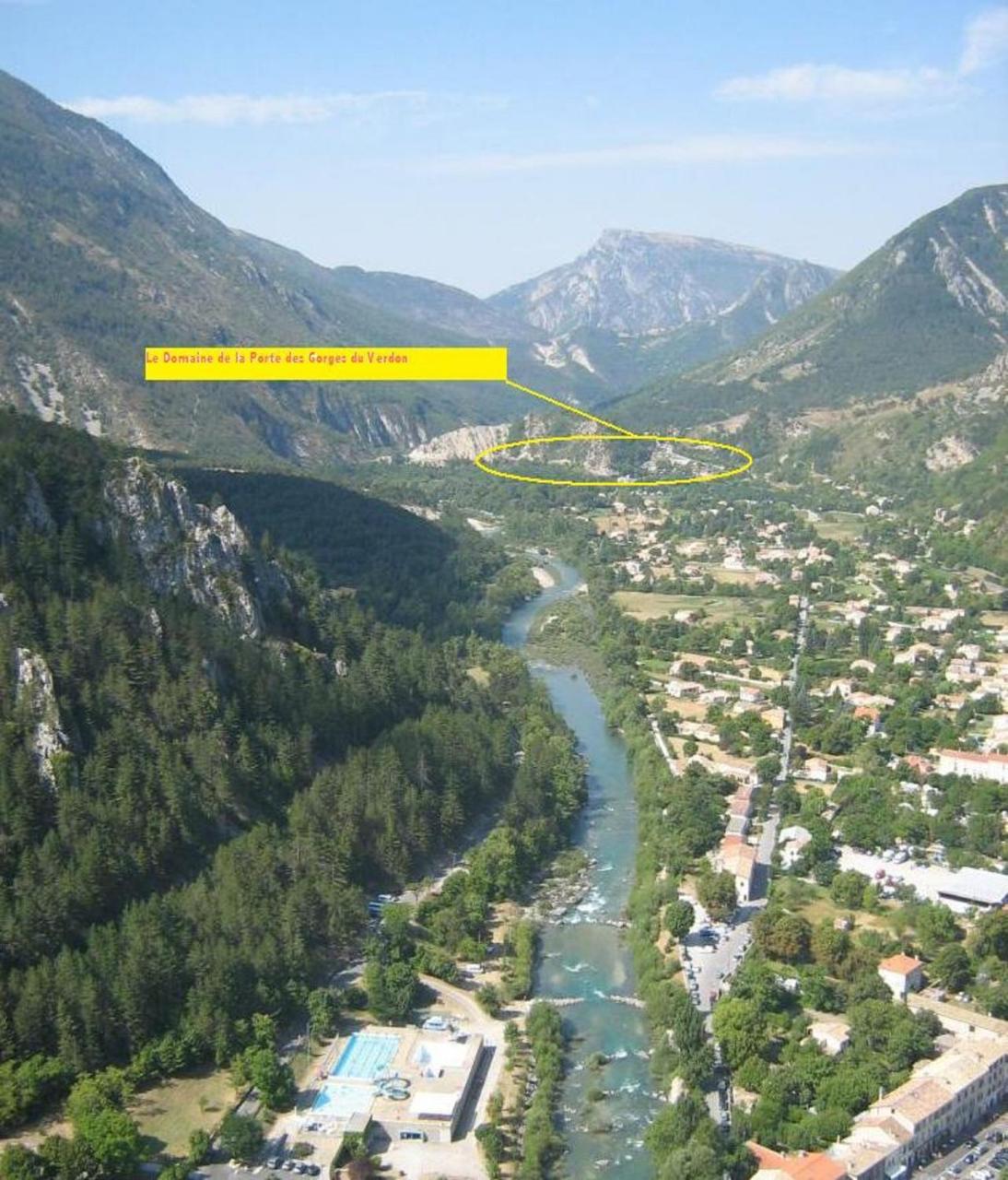Camping Panoramique Du Verdon Castellane Bagian luar foto